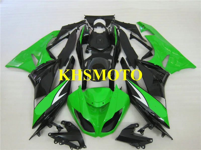 

Injection mold Fairing Kit for KAWASAKI Ninja ZX6R 636 09 10 11 12 ZX 6R 2009 2010 ABS TOP Green black Fairings set+7gifts KK12
