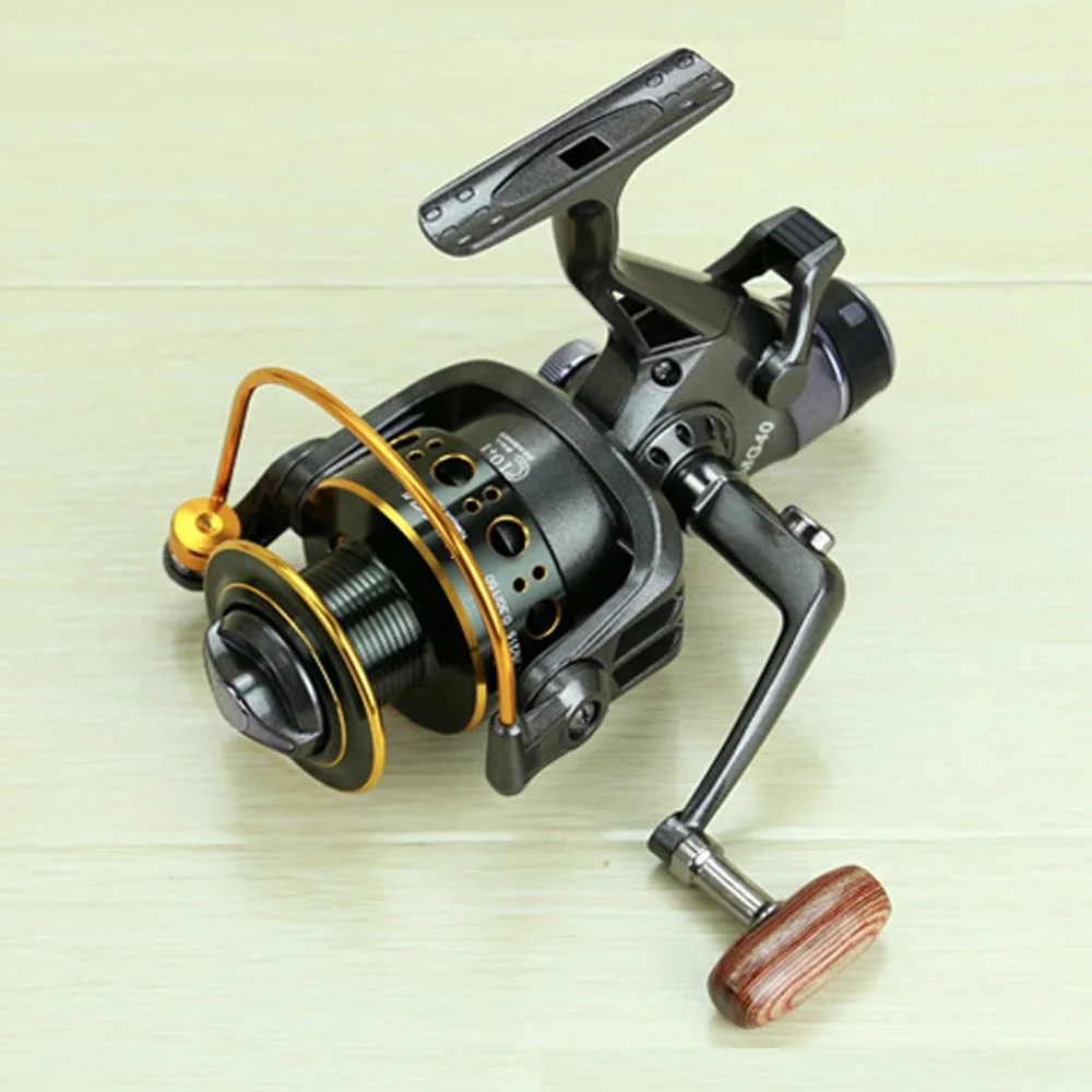 Carretel de Pesca Frente e Traseira Yumoshi Duplo Freio Molinete Carpa Isca Moldado Arraste Mar Alimentador Mg30-60 mg 13 freio molinete carpa isca moldado molinete frente