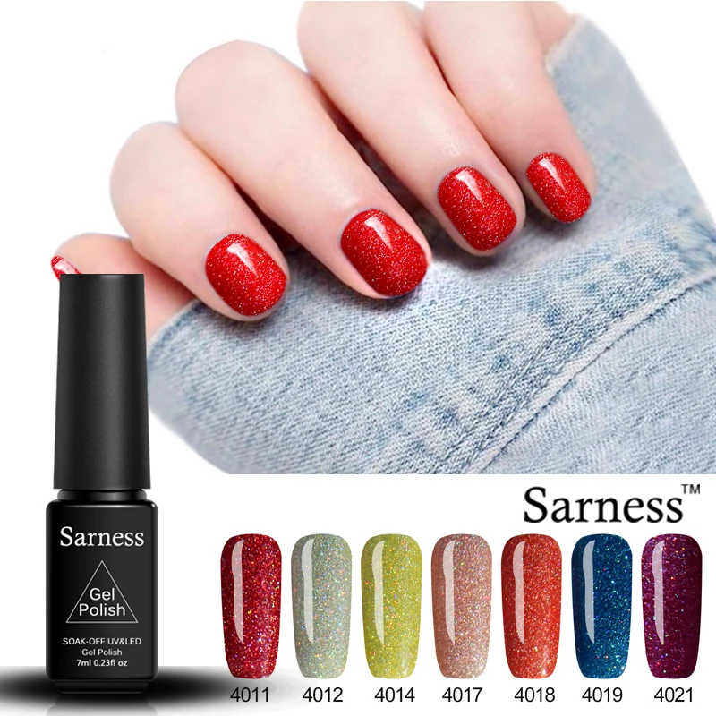Sarness неоновые UV гель лак для ногтей Soak Off Красочные Лак Блеск глазурь Книги по