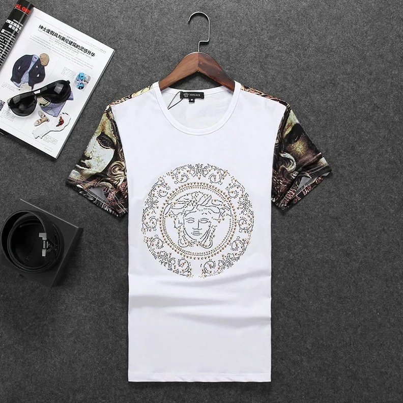 Fashion Luxury brands tshirt men tee shirts screen printing Men tshirt ...