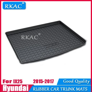 

RKAC Rubber mats car trunk mat custom fit for Hyundai IX25 2015-2017 car rear cargo boot liner auto organizer c accessories