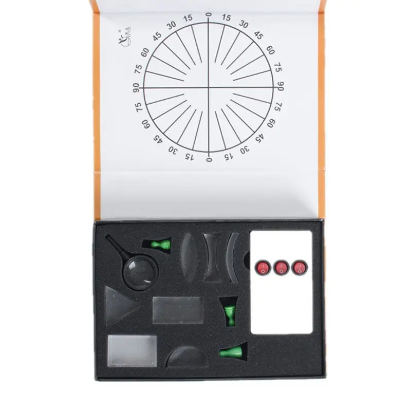 

Optical Equipments Experiments Concave Convex Lens Prism Set Physical Optical Kit Laboratory Equipment