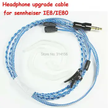 

ZY Fanmusic Headphone Upgrade cable for IE8/IE80,Upgrade line, 4 core oxygen-free copper silvered 1.2M cable , With earloop