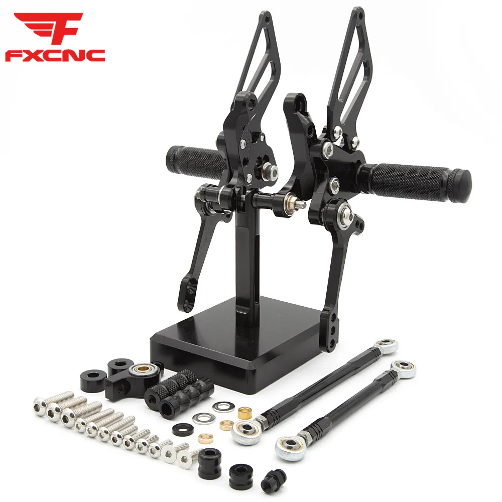 

FOR Ducati 1098/S 07-08 1198 09-11 848 08-10 CNC Aluminum Alloy Motorcycle footrest footpeg pedal foot peg Rearset Rear Set