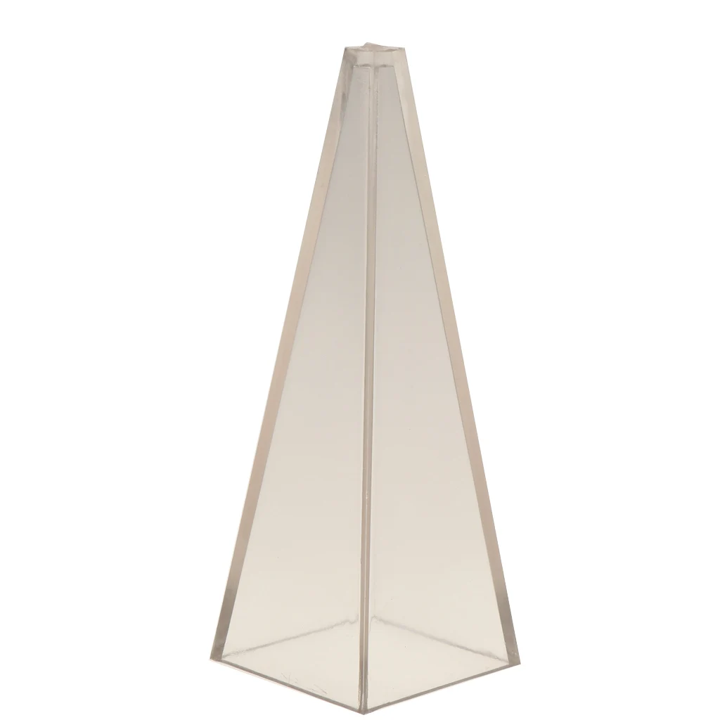 2Pcs Pyramids Shaped Plastic Candle Making Mould DIY Candles Models Craft Soap Mold Handmade - 1.97x1.97x5.91 inch