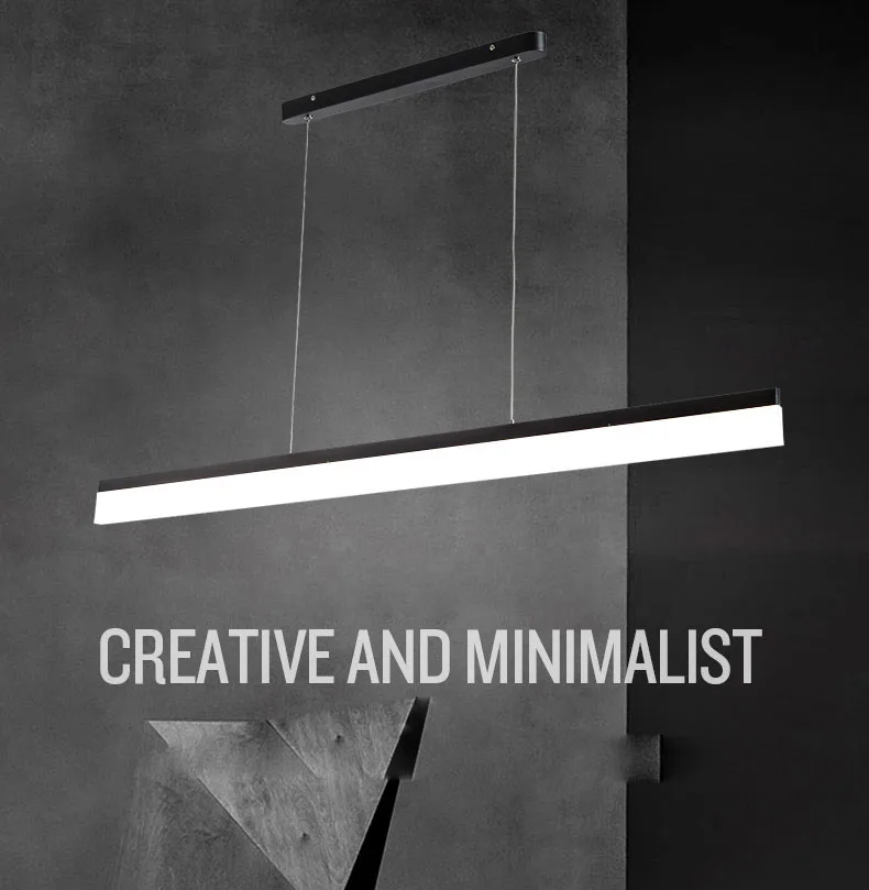 

Office building bar led lamps office long led creative fluorescent office works bar chandeliers lighting fixture ruler design