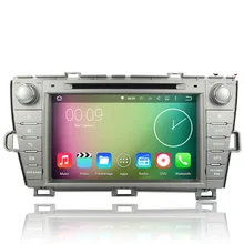 Quad Core Android 5.1.1 Car DVD Player Tape Recorder For Toyota Prius 2009 2010 2011 2012 2013 Left Driving GPS Navigation