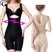 Mulheres sexy Seamless Controle Infravermelho PRAYGER Corpo Shapewear Emagrecimento Cintura controle Bodysuits shapers bumbum levantador de corpo inteiro