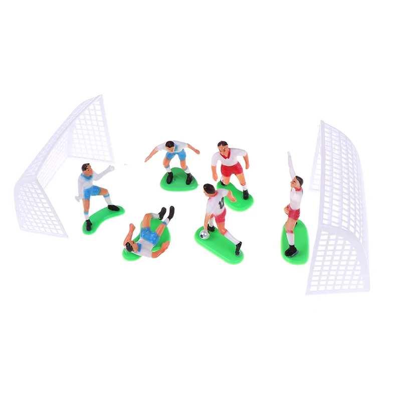 

8pcs/Set Soccer Football Cake Topper Player Birthday Cake Decoration Model