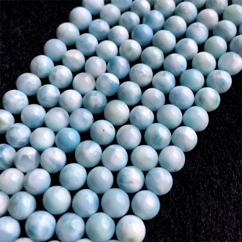 Genuine Natural Blue Larimar Gemstone Crystal Water Drop Bead Pendant AAAAA 24/×19/×8mm