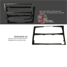 Углеродное волокно средняя консоль CD панель Крышка отделка для Audi A4 B8 2008