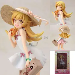 Аниме Monogatari Nisemonogatari Ошино Shinobu Окрашенные ПВХ фигурку 1/8 весы Коллекция Модель игрушечные лошадки 19 см Бесплатная доставка