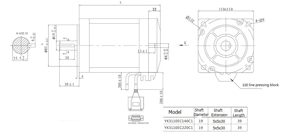 YAKO 110 3phase dimension