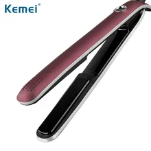 Kemei 3D плавающая панель щипцы для завивки волос с европейской вилкой выпрямители для волос Электрический Выпрямитель для волос плоский утюжок для завивки волос KM-2203