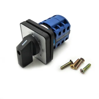 

Ui 500V 16A 1-5 Positions 12 Terminals Panel Mounting Universal Rotary Cam Changeover Switch LW39B-16/3