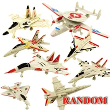 1 pcs Aleatório MINI Blocos de Montar de Construção Modelo de Aeronave Lutador Aeronave de Transporte Militar Artesanato Brinquedos das Crianças para o Menino