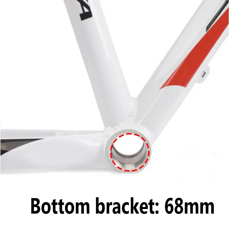 Discount JESSICA 26*15.5/17" Mountain Bike Frame  MTB Bicycle Frame set 44-56mm Headtube Cycling Aluminum Alloy Frameset BB68 3