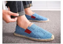 Оптовая продажа 2019 повседневные мужские туфли Мужская дышащая холщовая обувь Для мужчин китайская мода эспадрильи для мужские лоферы
