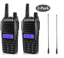Baofeng uv 82 walkie talkie 2 Walkie Talkie Pair UV 82 Dual band UHF VHF Portable Radio Scanner For two way Radio Transceiver
