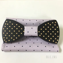 Мужские галстуки Новая мода ручной работы деревянный лук Галстуки Галстук-бабочка со стразом с карманом квадратный для мужчин деревянный галстук-бабочка галстук