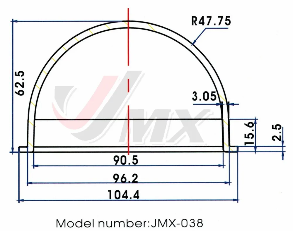 JMX 3,8 дюйма акрил/PC Крытый/Открытый CCTV Замена прозрачный корпус для купольной камеры безопасности купольная камера