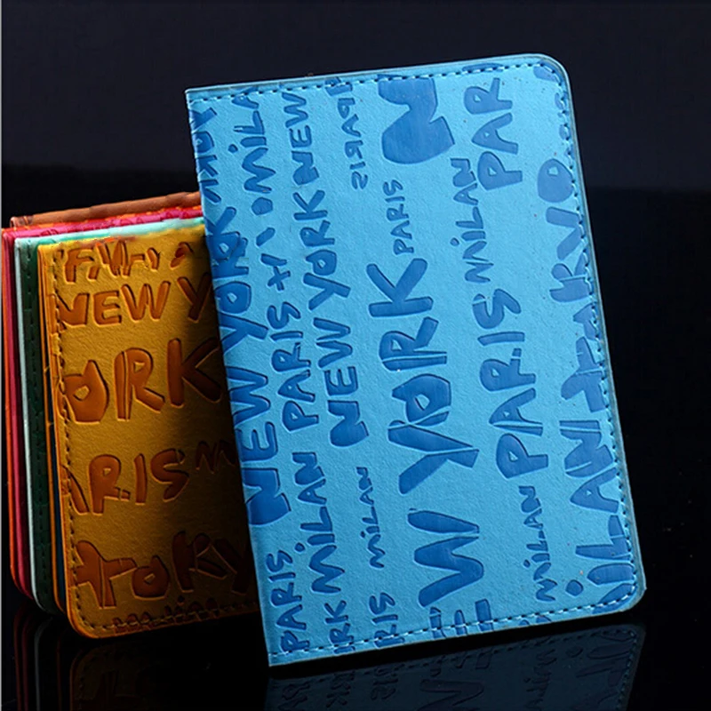 Чехол-бумажник из искусственной кожи с рисунком для паспорта