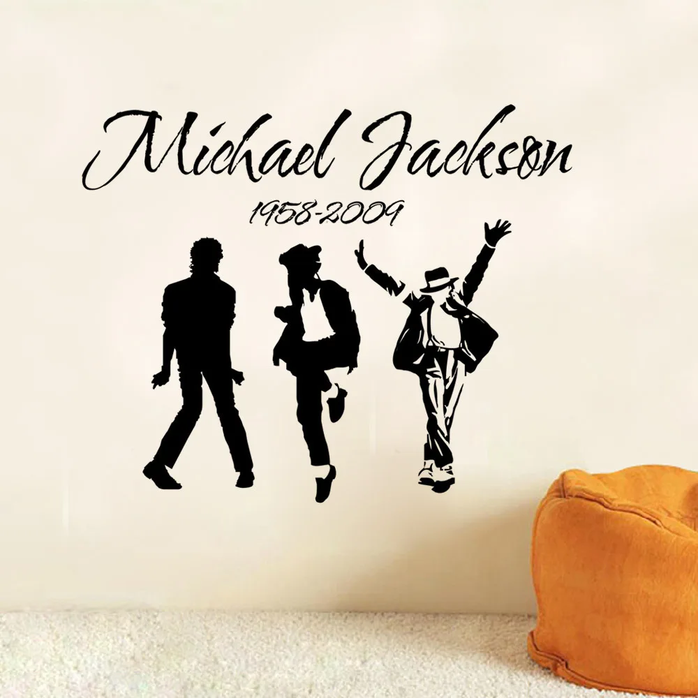 Michael Jackson Wall Stickers Vinyl Wall Decal Removable Art Home Mural