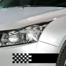 10 x Creative Car Stickers Black and White Chequered Decal for Tesla Ford Honda Toyota Chevrolet