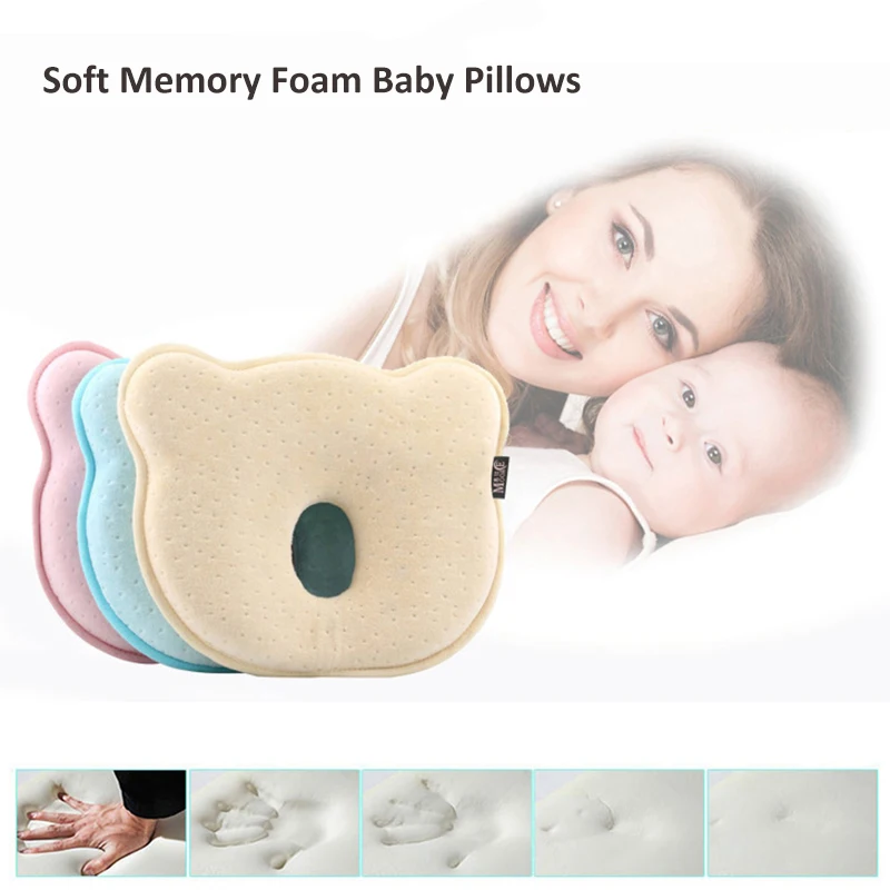 

Soft Memory Foam Baby Pillows Breathable Baby Shaping Pillows to Prevent Flat Head Ergonomic Newborns Pillow almofada infantil