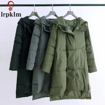 

Women Winter Jacket Long Plus Size 5XL Thick Warm Winter Coat Women Hooded Loose Coats Cotton Padded Jackets 2018 New Female