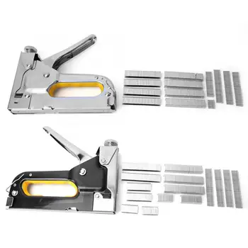 

3-in-1 Alloy Steel Staple Manual Nail Nailer With Door-nail T-nail U-nail with 600 nails Manually Nail Gun