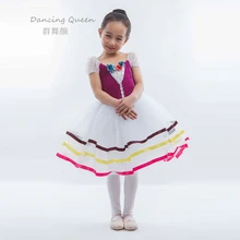 Длинные балетная пачка ребенок женские танцевальные костюмы для балерины бархатный топ на взрослого танцевальный балетный Детские костюмы 14052