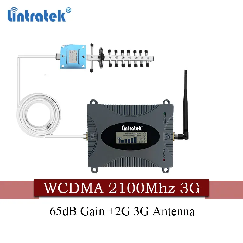 Усилитель сотового телефона Lintratek 3G 2100 МГц WCDMA МГц|Усилители сигнала| |