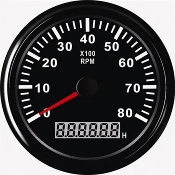 

DC 12V Universal 85MM Motorcycle Tachometer Meter LED Backlight 0-8000 RPM Instrument