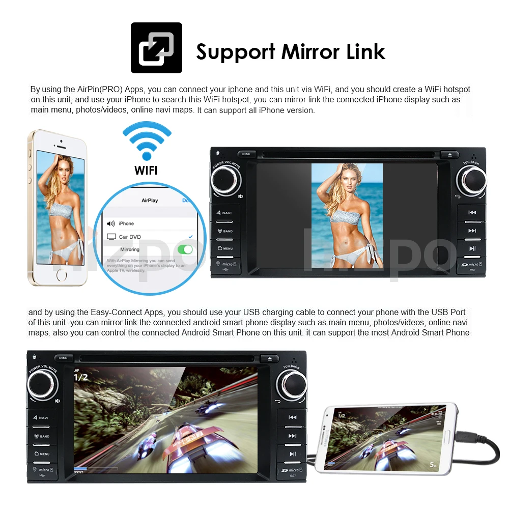 Best 6.2Inch Car DVD Player For Chrysler/300C/Dodge/RAM/Jeep/Commander/Compass/Wrangler/Grand Cherokee CANBUS GPS BT Radio Maps 2GRAM 8