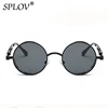 SPLOV Retro Round Steam Punk Sunglasses Men Women Brand Designer Small Circle Sun Glasses Vintage Metal Frame Driving Eyewear ► Photo 3/6