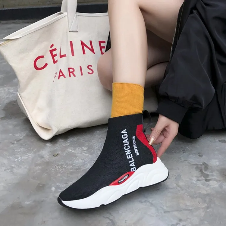 Femmes Et Lettres Chaussures De Blue Plates Bas Couples Sport Imprimé Chaussures Hommes Bottes Élastique red pRxtY