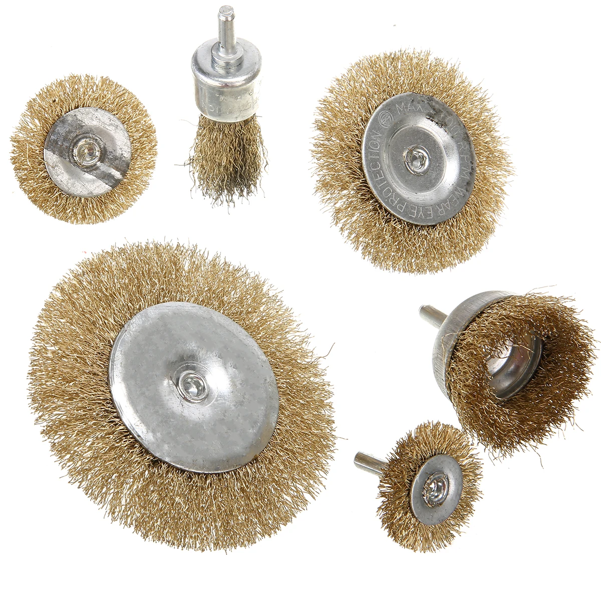 

25/38/50/50/75/100mm Grinding Wheel Rust Removal Steel Wheel Polishing Brush Electric Angle Mill Steel Wire Brush Set with Shank