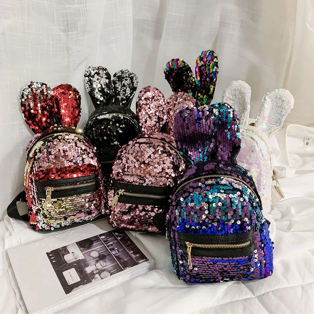 Комплект из 3 предметов блестящие женские рюкзаки с пайетками для девочек-подростков дорожные сумки большой емкости блестящие рюкзаки