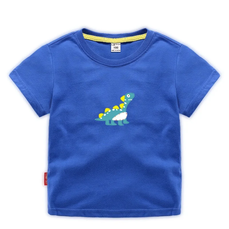 

2019 Boy T-shirt Clothing Cotton Short Sleeve Novelty Design Dinosaur Print Pattern Child T-shirt High Quality Cheap T-Shirt
