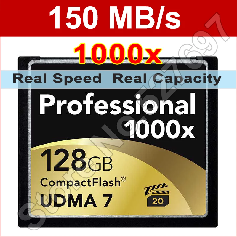 150 МБ/с. бренд 1000 x 128 ГБ CF флэш класс 10 CompactFlash памяти для камеры DSLR видеокамера HD DV