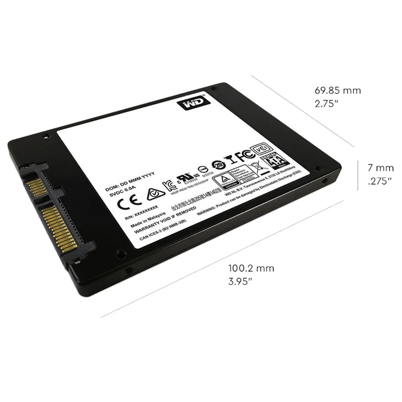 WD Blue-3D NAND PC SSD 250 GB Внутренний твердотельный жесткий диск SATA 3,0 6 ГБ/сек. 2," 540 МБ/с. 250G ноутбук Desktop