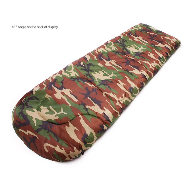 Outdoor Hiking Lazy Bags Cotton Army Military Camouflage Sleeping Outdoor Hiking Lazy Bags Cotton Army Military Camouflage Sleeping Bag Camping Duck Down 20