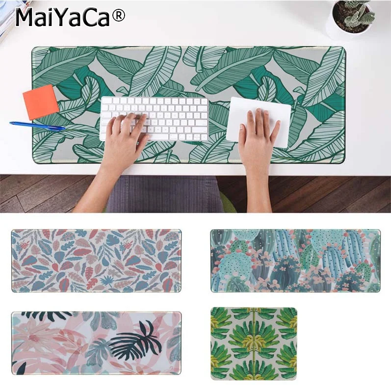 

MaiYaCa My Favorite banana Tree Green Leaves Large Mouse pad PC Computer mat Free Shipping Large Mouse Pad Keyboards Mat