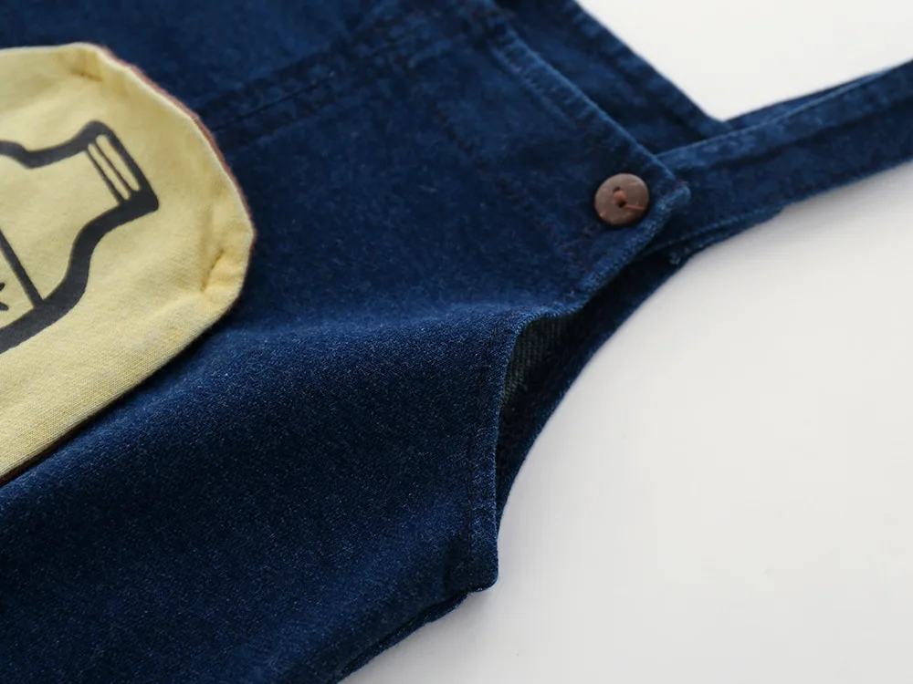 Bibicola/весенне-осенняя одежда джинсовые комбинезоны для маленьких мальчиков и девочек Комбинезон детские брюки ковбойский комбинезон хлопковые брюки для новорожденных