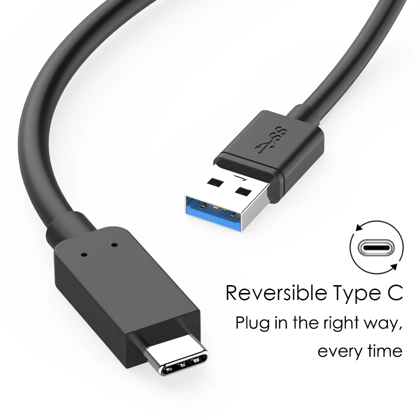 JianHan USB 3,0 type-C кабель 5 Гбит/с быстрое зарядное устройство usb type-C кабели для Xiaomi 4C Mi5 samsung S8 Plus huawei P9 LG G5 Oneplus 2 3