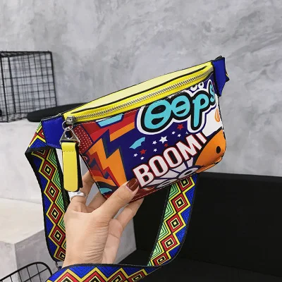 

Super fire bag female 2019 new tide wild fashion mini slung small chest bag female sports running pockets