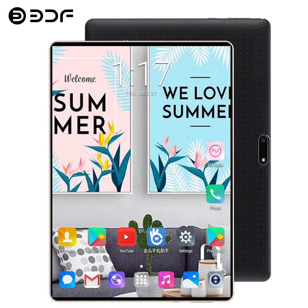 BDF оригинальный дизайн 10-дюймовый планшет 3g телефонный звонок планшетный ПК Android 7,0 Восьмиядерный ips планшетный ПК 7 8 9 10 Android планшет 4 Гб 64 ГБ