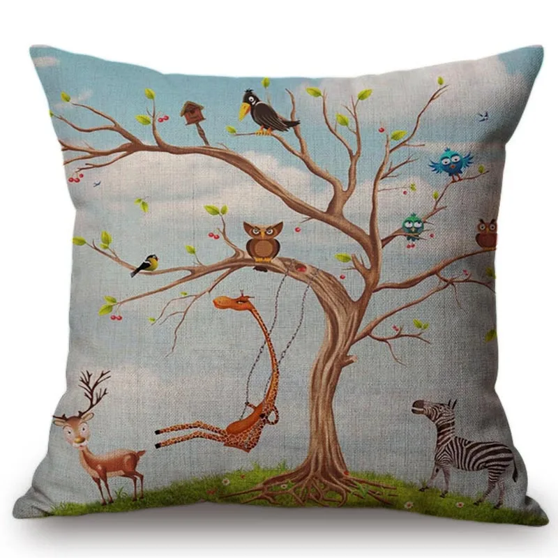 tree-with-animalsbunch-of-cute-little-creatures-gathered-on-the-branches-of-tree-canvas 