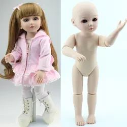 18 "45 см жесткий корпус BJD SD коричневые волосы синие или коричневые глаза детские куклы реалистичные шаровые шарниры куклы для маленьких